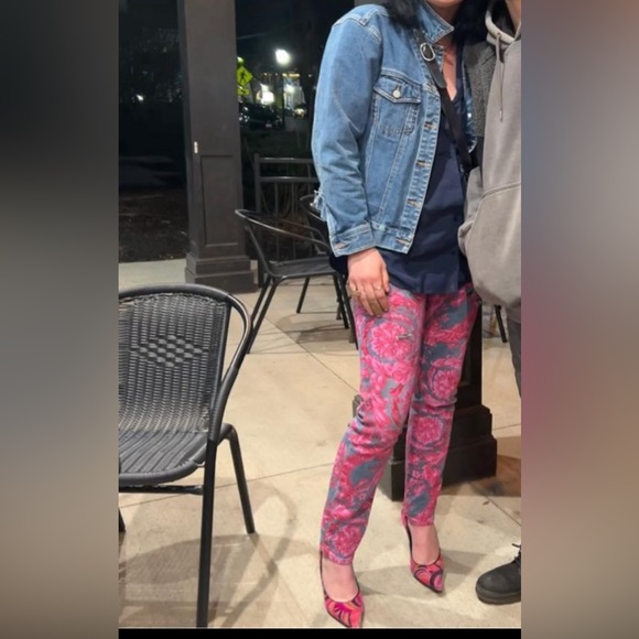 Vintage Versace Floral painted Jeans - Picture 13 of 15